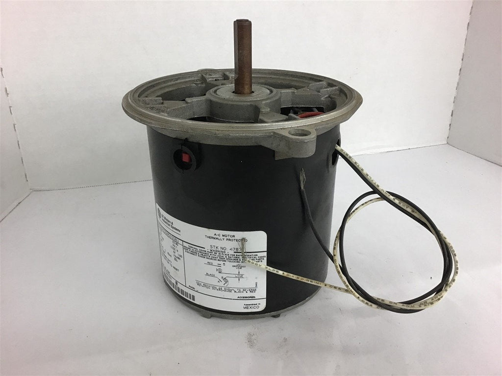 GE 5KH32GN5020BU 1/3 HP AC Motor 115 Volts 1725 Rpm Single Phase 48N Frame