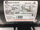 Century C048 7-173620-02 1/2 Hp AC Motor 115/230 volts 850 Rpm Single Phase 56Z