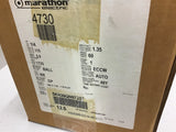 Marathon 5KH39QN9725T 1/4 HP AC Motor 115 Volts 1800 Rpm 4P DP Single Phase
