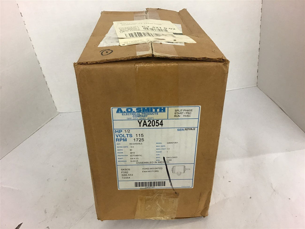 A.O. Smith Ya2054 1/4 HP 115 volts 1725 Rpm 48YZ Frame
