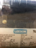 Leeson 101432.00 1/2 HP AC Motor 115/208-230 volts 3450 Rpm 48 Frame