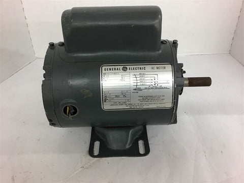 GE 5KC37NN23C 1/2 HP AC Motor 230 volts 1725 rpm 56 Frame single Phase