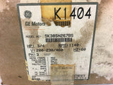 GE 5K38SN267BS 3/4 HP AC Motor 200-230/460 volts 1140 rpm 48Z Frame