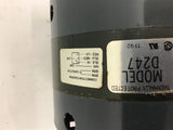 Fasco D247 1/6-1/8-1/12 HP AC Motor 230 volts 1550 Rpm 3 Speed