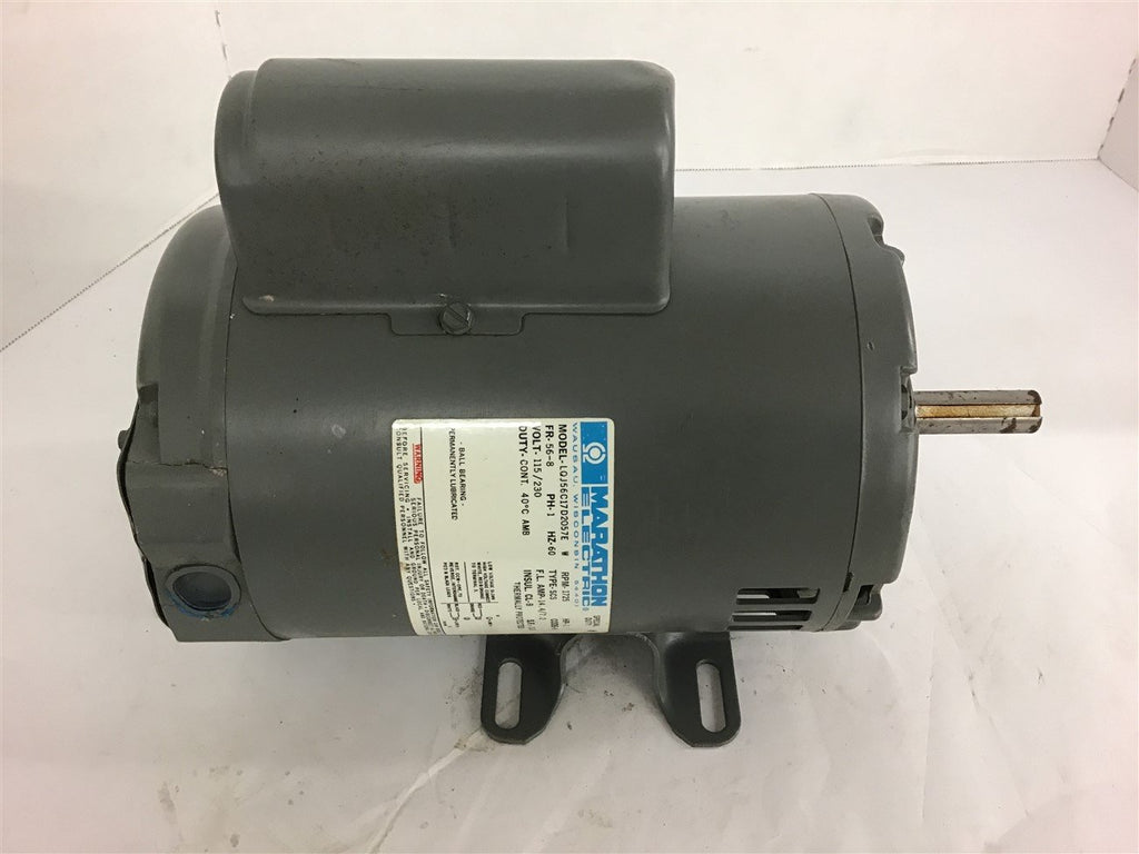 Marathon LQJ56C17D2057E 1 HP AC Motor 115/230 volts 1725 rpm