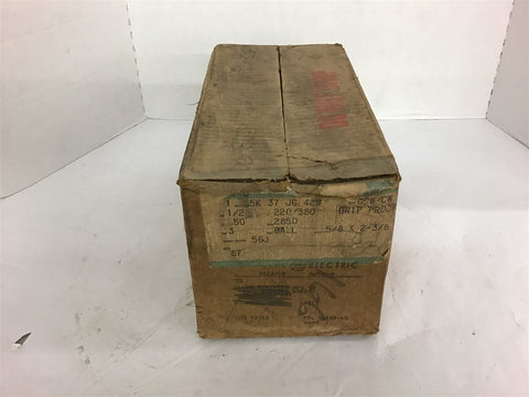 GE 5K37JG429 1/2 HP AC Motor 220/380 volts 2850 Rpm 56J Frame 50 HX
