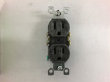 Leviton 5320-S Brown Duplex Outlet 2 Pole Grounding 15A-125V Box of 10