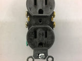 Leviton 5320-S Brown Duplex Outlet 2 Pole Grounding 15A-125V Box of 10