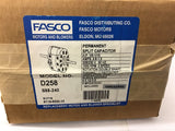 Fasco D258 1/5-1/10 Split Capacitor Motor 208/230 Volts 1550 Rpm 2 Speed