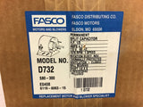 Fasco D732 1/3 HP Split Capacitor Motor 115 Volts 1075 Rpm 1 Speed