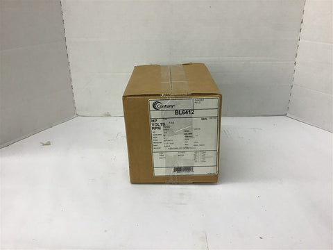 Century BL6412 1/6 HP Shaded Pole Motor 115 Volts 1050 Rpm 42Y Frame