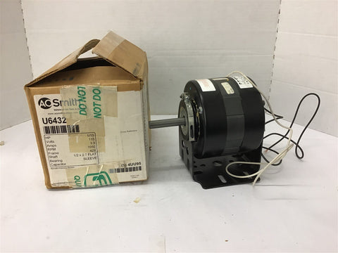 A.O. Smith U6432 1/15 HP Air Over Motor 115 Volt 1050 Rpm 42Y Frame