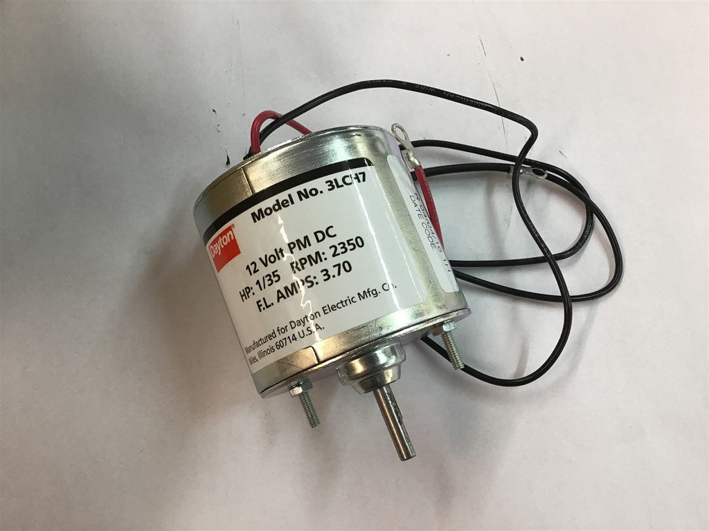 Dayton 3LCH7 1/35 HP 2350 Rpm 12 volts PM DC
