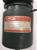 Dayton 9M504 1/40 HP 1630 Rpm Gear Motor 115 Volts Type 63B1