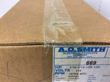 A.O. Smith 669 1/10-1/15-1/25-1/35 HP Split Capacitor motor 115 volts 1075 Rpm