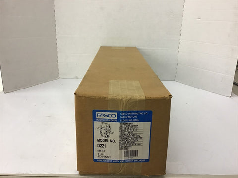 Fasco D221 1/6-1/8-1/10-1/12 HP Blower Motor 1550 Rpm 4 Speed 120 Volts