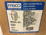 Fasco D221 1/6-1/8-1/10-1/12 HP Blower Motor 1550 Rpm 4 Speed 120 Volts