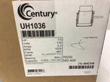 Century UH1036 1/3 Hp AC Motor 115 Volts 1075 Rpm 48Y Frame