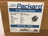 Packard 40099 1/8-1/10-1/12 HP 5" Diameter motor 115 Volts 1050 Rpm