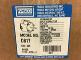 Fasco D817 1/2 Hp Split Capacitor Motor 115 Volts 1140 Rpm 1 Spd