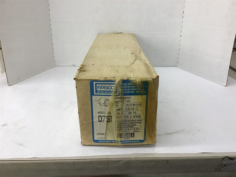 Fasco D751 Split Capacitor motor 1/8-1/10-1/15 115 Volts 1075 Rpm 3 Spd
