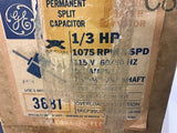 GE 5KCP39LG5830ET 1/3 Hp 115 Volts 1075 Rpm 5.10 Amps Single Phase