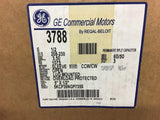 GE 5KCP39NGP735S 1/2 HP AC Motor 208-230 volts 1075 Rpm 3 Speed
