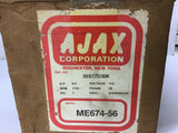 Ajax ME674-56 3/4 HP AC Motor 115 Volts 1725 Rpm 4P 56 Frame Single Phase