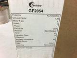 Century 2054 1/2 HP HVAC Motor 115 Volts 1725 Rpm 48 Frame 8.0 Amps