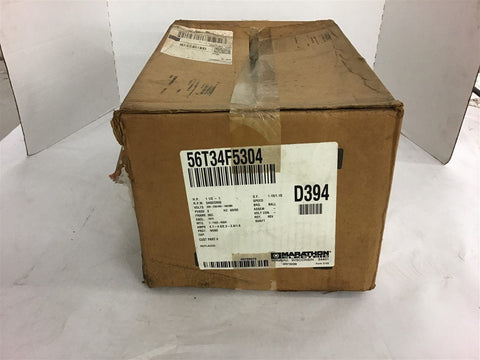 Marathon D394 AC Motor 1 1/2 HP 208-230/460 Volts 3450 Rpm 2P 56C Frame