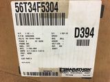 Marathon D394 AC Motor 1 1/2 HP 208-230/460 Volts 3450 Rpm 2P 56C Frame