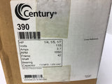 Century 390 1/4 1/5 1/7 AC Motor 115 Volts 1050 Rpm 42 Frame