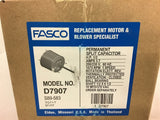 Fasco D7907 1/2 HP 208/230 Volts 1075 Rpm 1 Speed 3.7 Amps