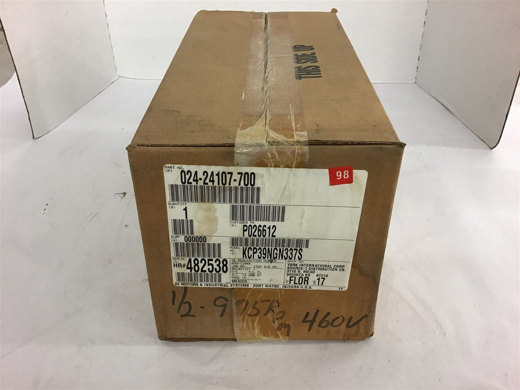 GE 5KCP39NGN337S 1/2 HP Air Over Motor 975 Rpm 460 Volts