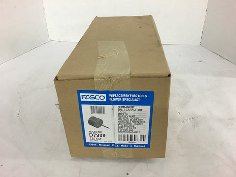 Fasco D7909 1/4 HP Air over motor 208/230 Volts Single Phase 1075 Rpm