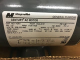 Magnetek H261 1/3 HP Ac Motor 208-230/460 Volts 1725 Rpm 4P 48 Frame