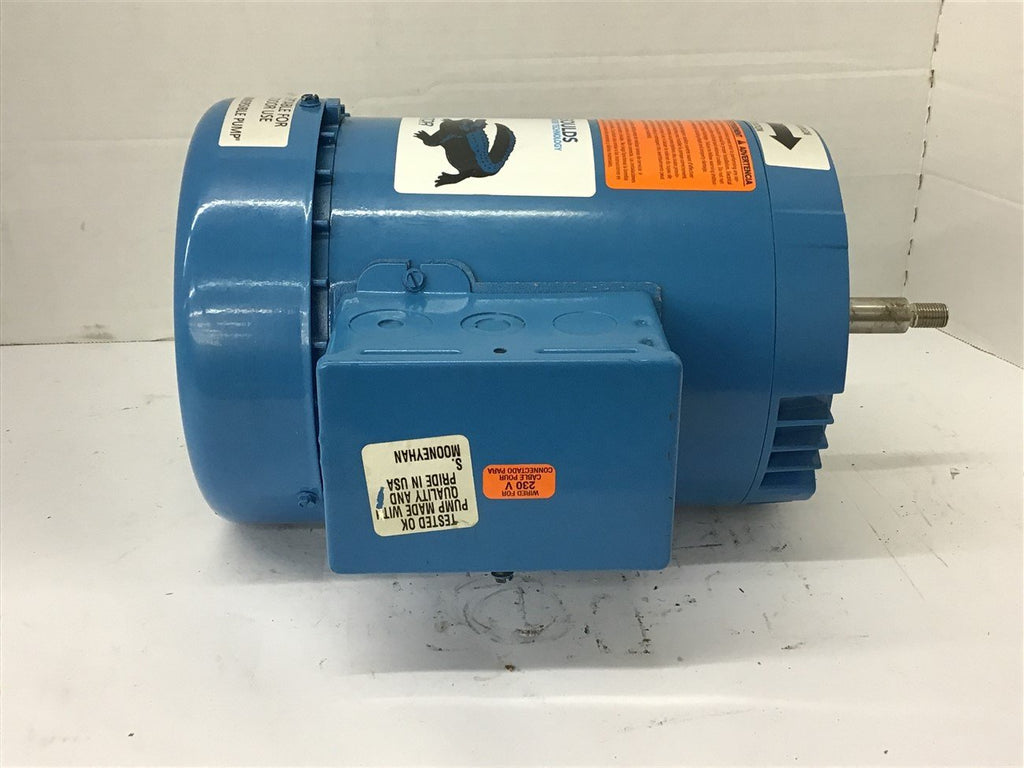 US Electric P63FZL-4409 1 HP AC Motor 208-230/460 volts 3600 Rpm 2P