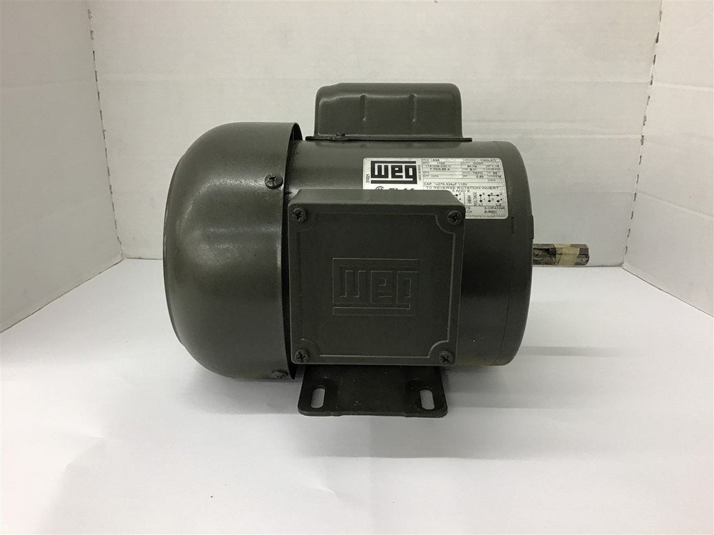 Weg 5018ES1BB56 1/2 HP AC Motor 115/208-230 Volts 1750 Rpm 4P 56 Frame