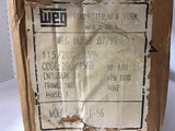 Weg DPI-1-56 1 Hp Ac Motor 115/208-230 Volts 1800 Rpm Single Phase 56D Frame