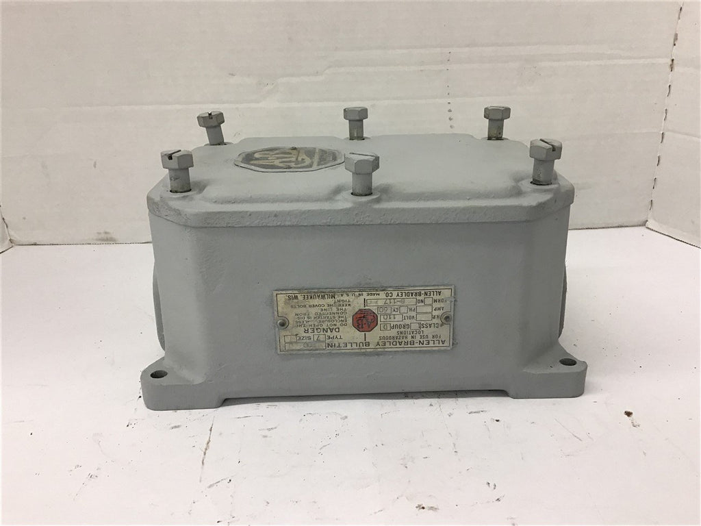 Allen-Bradley Enclosure Bulletin #700 and measurements 5-3/4"X4-1/4"X9-1/4"