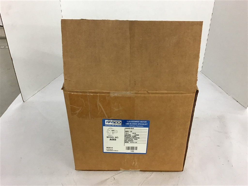 Fasco A065 Draft Inducer Motor 1.22 Amps 120 Volts 3000 Rpm