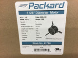 Packard 43786 1/3 HP HVAC Motor 1075 Rpm 208-230 Volts 4 Speed