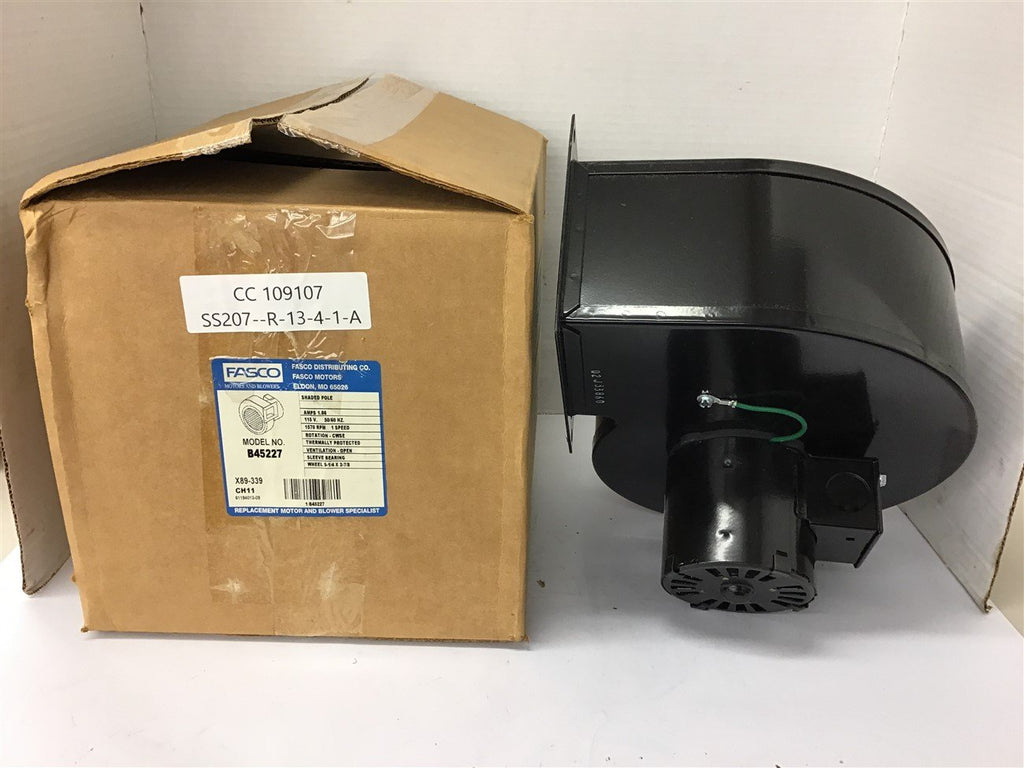 Fasco B45227 Blower Motor 115V 1570 RPM 1.86 Amps 1 Speed