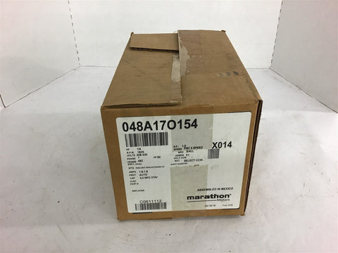 Marathon 048A17O154 1/4 HP AC Motor 208-230 volts 1625 Rpm 48Z Frame 3 speed