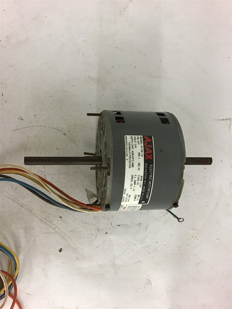 Ajax MIOM-16 1/6 HP AC Motor 1100 Rpm 230 volts 48Y Frame
