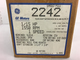GE 2242 5KSP29DG3104AT 1/15 HP AC Motor 208-230 Volts 1550 Rpm 1 Speed