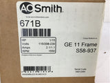 A.O. Smith 671B 1/15 Hp AC Motor 115/208-230 volts 1550 Rpm