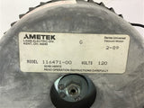 Ametek 116471-00 Vacuum Motor 120 volts