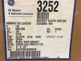 GE 5KCP39CG3306ES 1/6 Hp AC Motor 208-230 volts 1075 rpm Single Phase