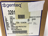 Genteq 3201 1/10 Hp AC Motor 208-230 Volts 825 Rpm Single Phase